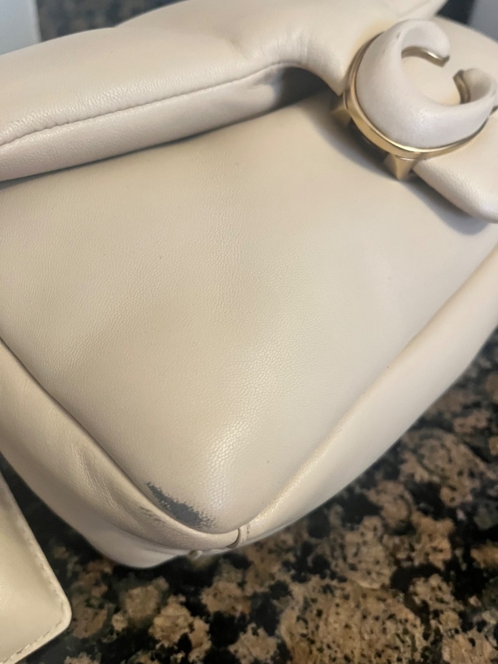 Coach Pillow Tabby 26 Leather Shoulder Bag Ivory - Picture 5 of 8